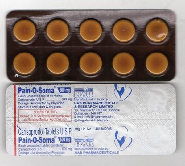 Buy Pain O Soma 500mg Tablets Online