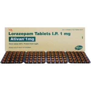 ativan 1mg tablet 1